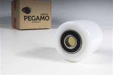 Pack ruedas de nylon y goma para transpaleta PEGAMO