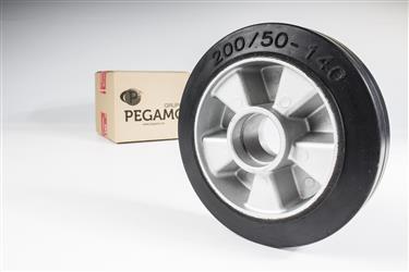 Pack ruedas de nylon y goma para transpaleta PEGAMO