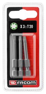 EX6 - Juegos de 3 puntas estándar - serie 6 para tornillos Torx® PEGAMO
